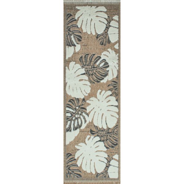 Tapis intérieur extérieur aspect jute noir Tijuana 9062 noir - 99,90