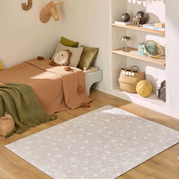 Tapis intérieur à poils courts Alix 735 beige - 