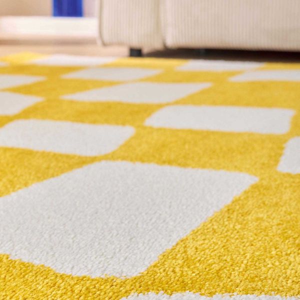 Tapis intérieur à poils longs Swing 383 jaune - 46,90