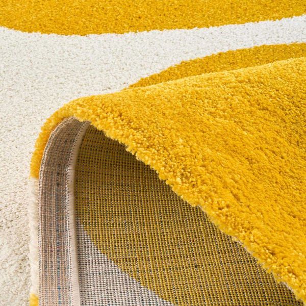 Tapis intérieur à poils longs Swing 385 jaune - 7