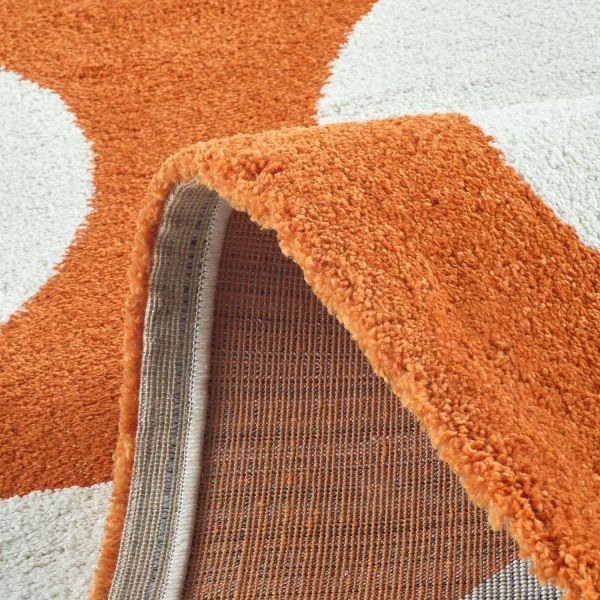 Tapis intérieur à poils longs Swing 381 orange - 46,90