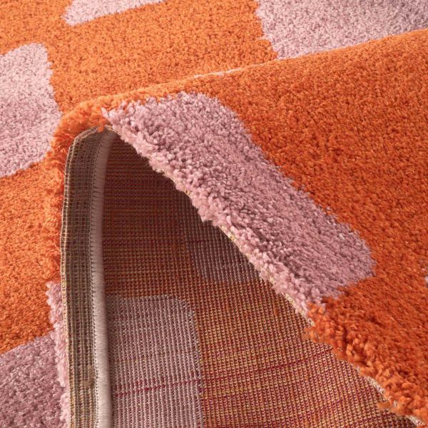 Tapis intérieur à poils longs Swing 383 orange - 7