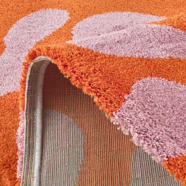 Tapis intérieur à poils longs Swing 384 rose - 7