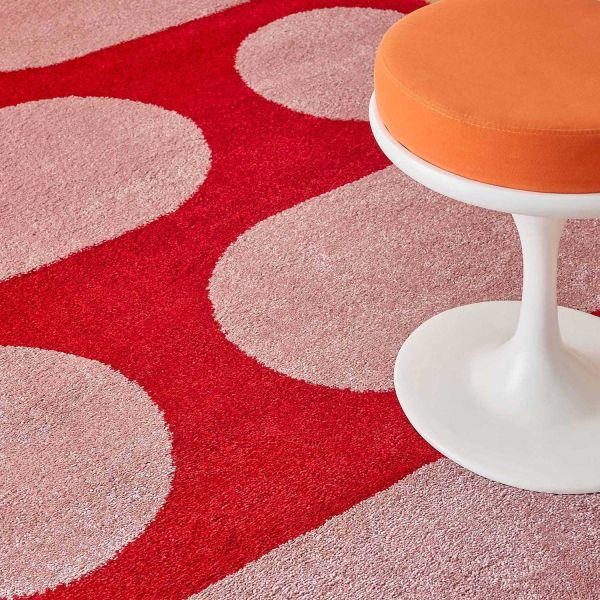 Tapis intérieur à poils longs Swing 381 rouge - 46,90