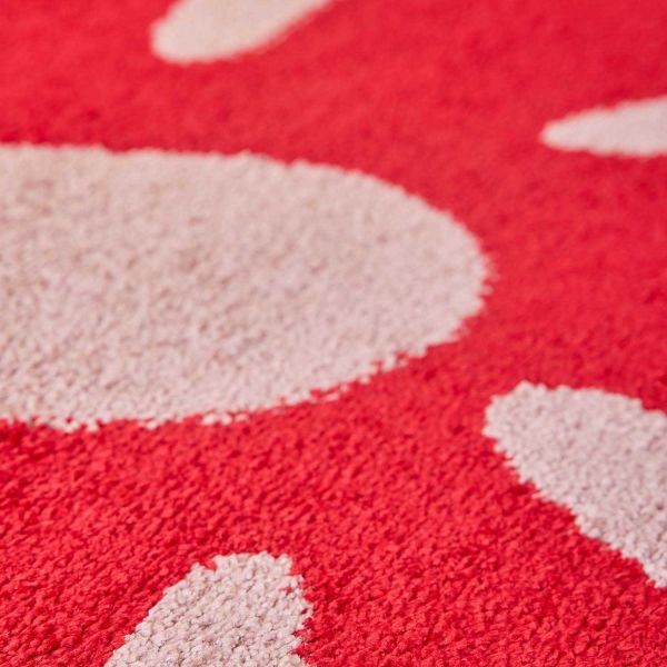 Tapis intérieur à poils longs Swing 385 rouge - 46,90