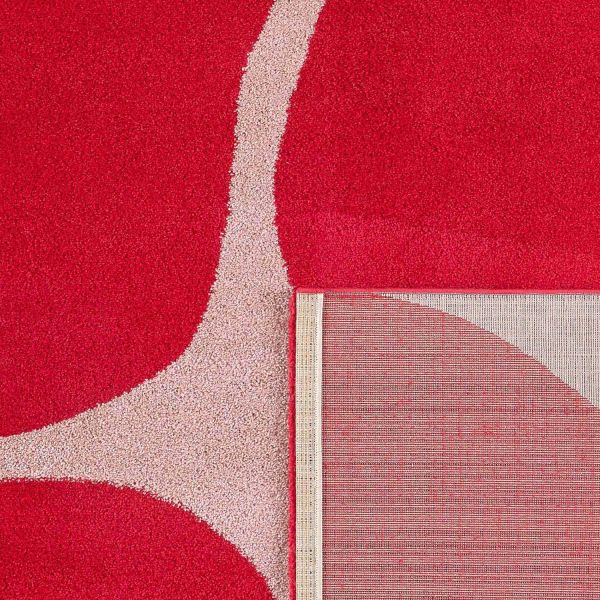 Tapis intérieur à poils longs Swing 385 rouge - 6