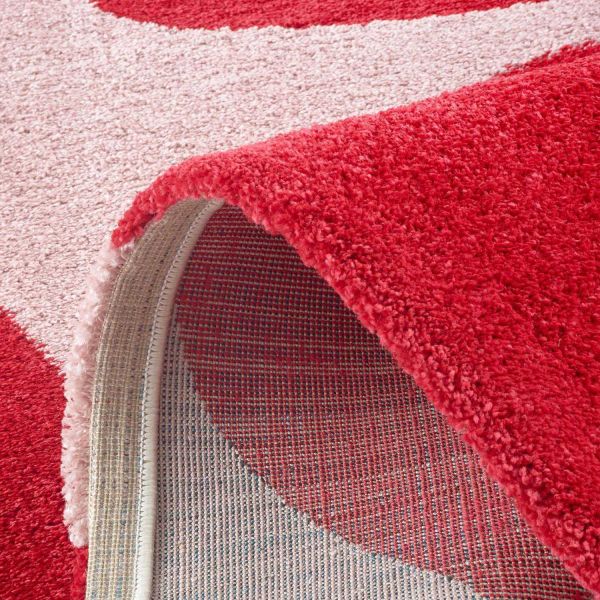 Tapis intérieur à poils longs Swing 385 rouge - 7