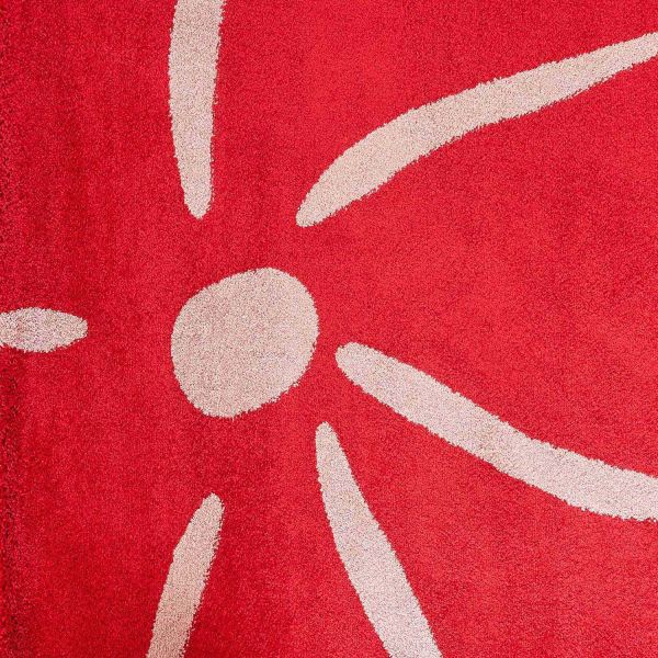 Tapis intérieur à poils longs Swing 385 rouge - 5