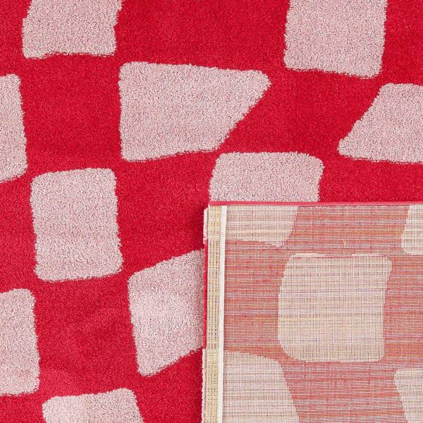 Tapis intérieur à poils longs Swing 383 rouge - 6