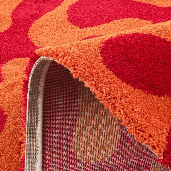 Tapis intérieur à poils longs Swing 384 rouge - 7