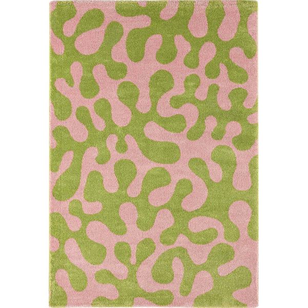 Tapis intérieur à poils longs Swing 384 vert