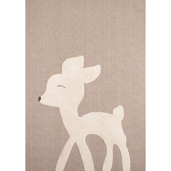 Tapis intérieur en polyester Fantine biche