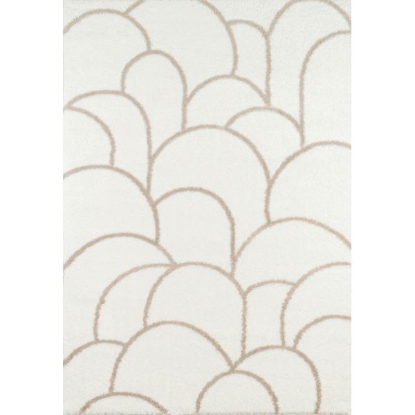 Tapis intérieur en polyester poils longs Alena arc