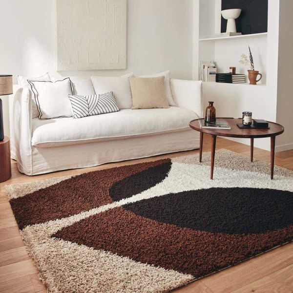 Tapis intérieur en polypropylène Palerme 1061 marron - NAZAR RUGS