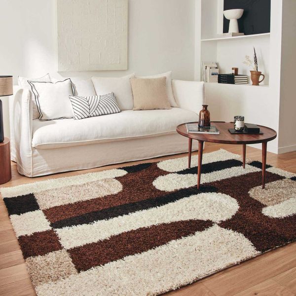 Tapis intérieur en polypropylène Palerme 1063 marron - NAZAR RUGS