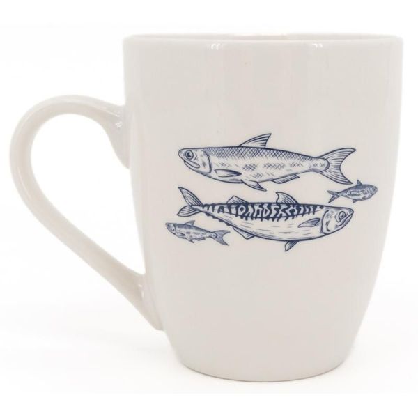 Vaisselle en porcelaine blanche Banc de Poissons - 34,90