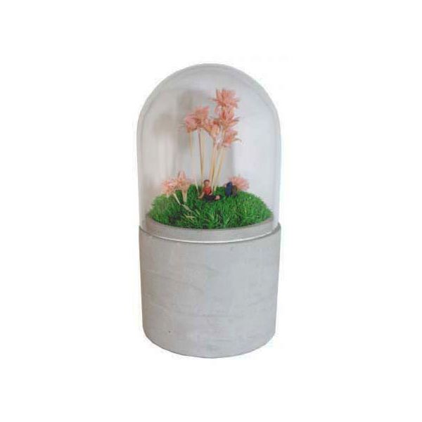 Lampe horticole en métal 10 x 12.5 cm Couleur moutarde Naturalys