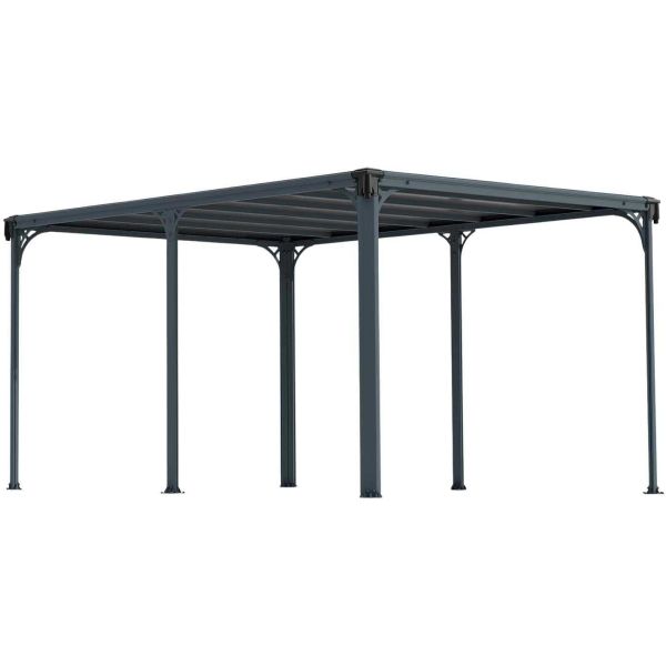 Tonnelle de jardin en aluminium et polycarbonate Milano