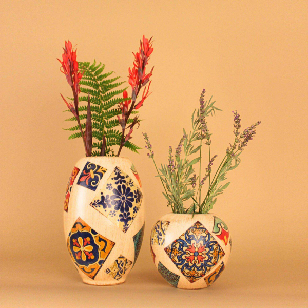 Vase en céramique Bari (Lot de 2) - HANAH HOME