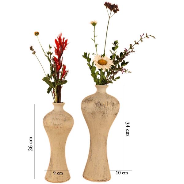 Vase en céramique Body (Lot de 2) - ASI-1324