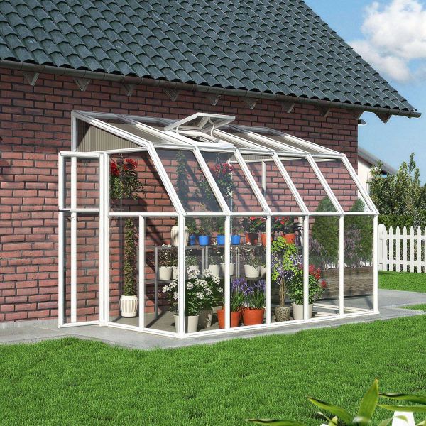 Véranda en aluminium blanc et polycarbonate Sun Room - 5