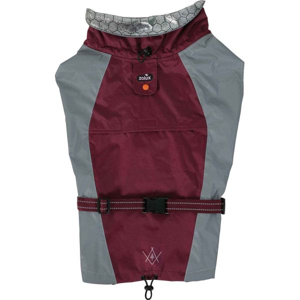 Veste technique en tissu thermo-réflecteur rouge Bivouak