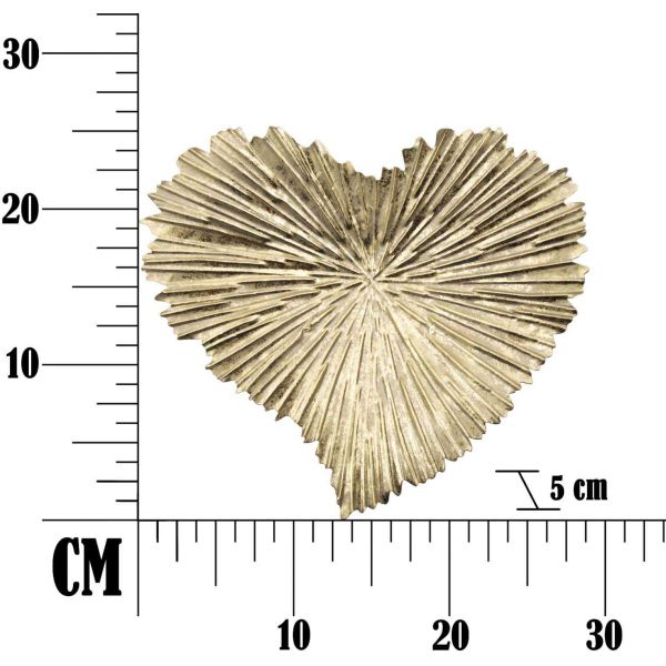 Vide-poche en métal Heart 29 x 5 x 25 cm - MAU-0208