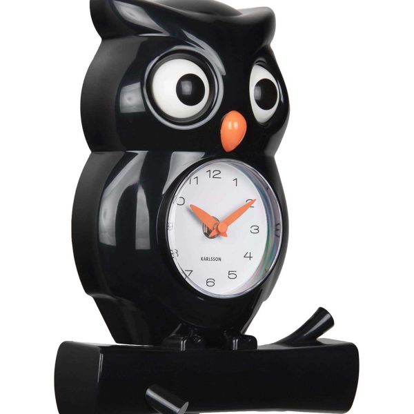 Wall Clock Owl Pendulum - 5