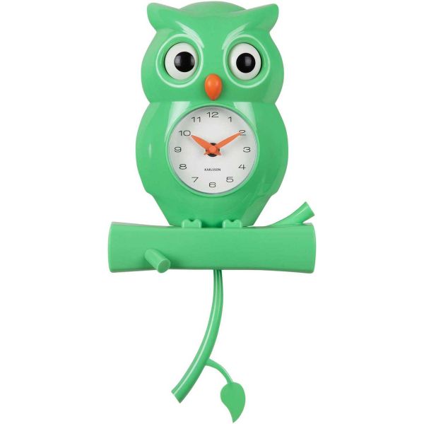 Wall Clock Owl Pendulum - PRE-1710