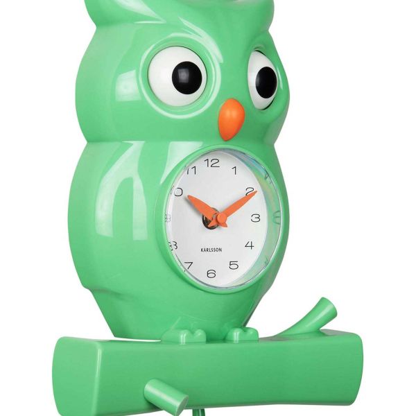 Wall Clock Owl Pendulum - 5