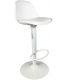 Tabouret de bar assise rembourrée Isak (Blanc)