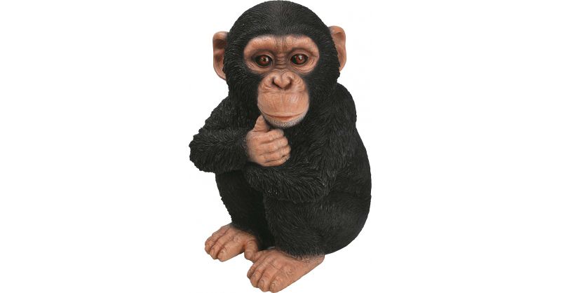 Bebe Chimpanze En Resine 31 Cm