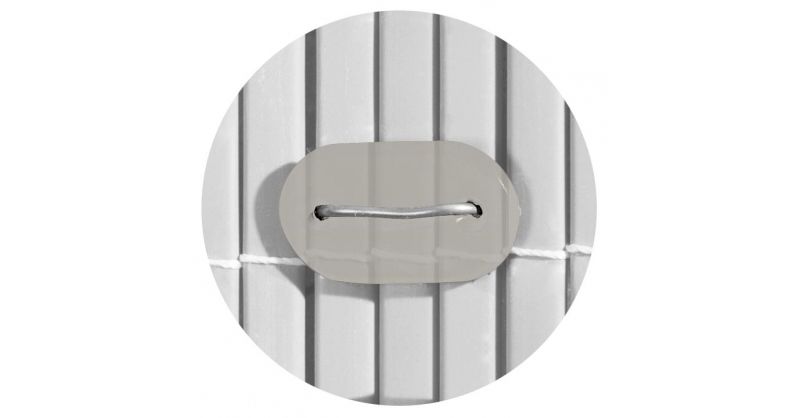 Brise vue canisse en pvc blanc double face qualité + 1.80 x 2.5 m