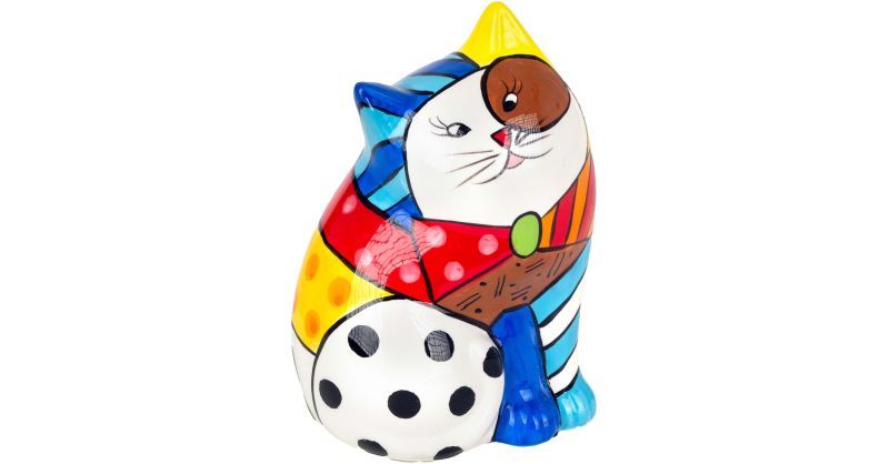 2pcs Ballon coloré Cat Ornement 2d Acrylique Mignon Voiture Miroir