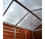 Abri de jardin en aluminium et polycarbonate ambre Skylight - 369