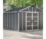 Abri de jardin en aluminium et polycarbonate gris Yukon - Canopia by Palram