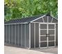 Abri de jardin en aluminium et polycarbonate gris Yukon - Canopia by Palram