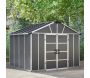 Abri de jardin en aluminium et polycarbonate gris Yukon - Canopia by Palram