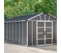 Abri de jardin en aluminium et polycarbonate gris Yukon - Canopia by Palram