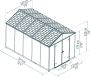 Abri de jardin en polycarbonate et aluminium Rubicon - PAA-0225