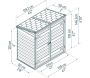 Abri de jardin  en polycarbonate et aluminium Voyager - PAA-0229