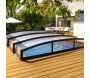 Abri piscine téléscopique en aluminium et polycarbonate Majorca - 6