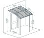 Abri terrasse auvent en aluminium et polycarbonate Vega - PAA-0262