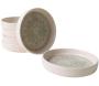 Assiette en céramique Creamy (Lot de 6)