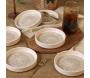 Assiette en céramique Creamy (Lot de 6) - HANAH HOME