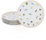 Assiettes en porcelaine Fleurs des champs 25 cm (Lot de 6)