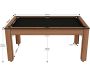 Billard convertible table 6 personnes Texas - JGF-0393