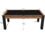 Billard convertible table 8 personnes Arizona - JGF-0372