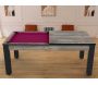 Billard convertible table 8 personnes Arizona + plateau dinatoire + pack d'accessoires - 869