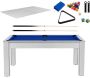 Billard convertible table 6 personnes Texas + plateaux dinatoires + pack accessoires Confort